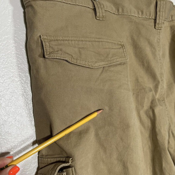 Carhartt Cargo Relaxed Fit Khaki Tan Work Shorts Mens Size 46 Cotton Spandex - Picture 4 of 10